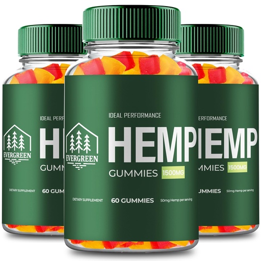 [BRSRABI7OV7BEHIU] Evergreen Hemp Gummies - Ever Green Supplement Hemp Gummies - Maximum Strength, All Natural Overall Health and Wellness Support, Evergreen Health Gummy Reviews (3 Pack)
