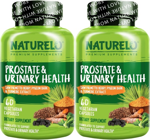 [BRSW2GAQBVYWOCTP] FormulaLO Prostate & Urinary Health, Saw Palmetto, Pygeum, Tumeric, Plant Sterols, Broccoli eta Lycopene, 60 Vegetarian Capsules (2ko paketea)