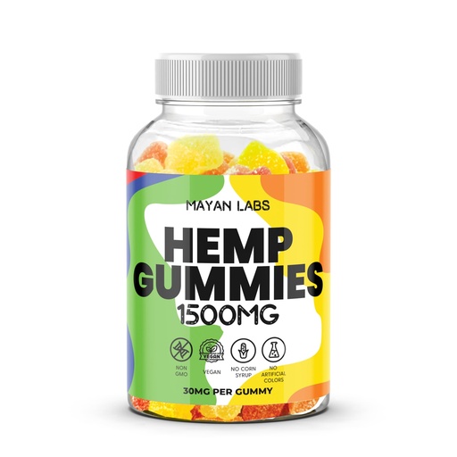 [BRSRAYIBAQPWOCD3] Natural Hemp Gummies High Potency Pure Organic Hemp Oil Supplement - Natural Edibles Gummies Gomitas Extra Strength L-Theanine Ashwaghanda