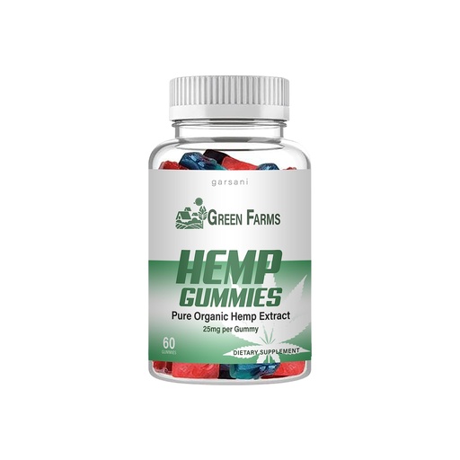 [BRSRO2T7CECWO2D4] Green Farms Gummies - Green FarmsHemp Gummies (Single, 60 Gummies)