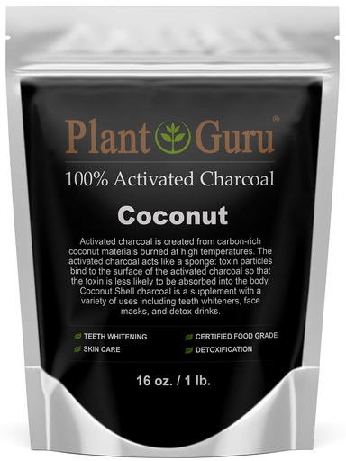 [BRSWYGADPMMW2FDA] Activated Charcoal Powder 1 lb. Coconut - Food Grade Kosher Non-GMO - Teeth Whitening, Facial Mask and Soap Making. Promotes Natural Detoxification and Helps Digestion