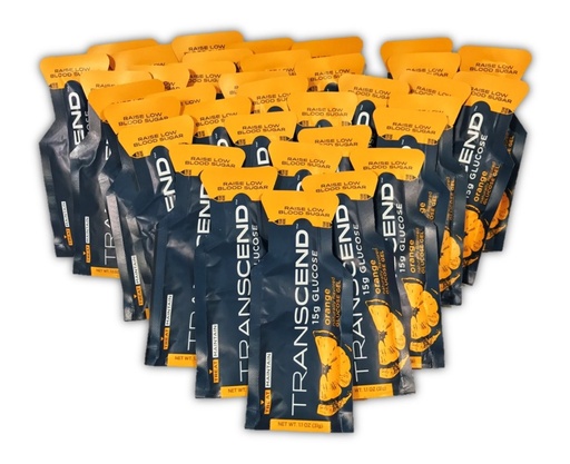 [BRSRAYYBPMNG2D37] Orange Flavored Glucose Gels, Thirty-six 1.1-Ounce Packets In Brand Bag, 15-Grams Fast-Acting Glucose