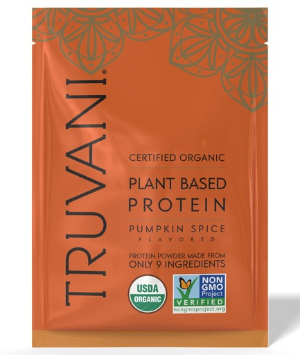 [BRSROFQEBF7GYHLP] Truvani Vegan Pea Protein Powder | Pumpkin Spice | 20g Organic Plant Based Protein | 1 Serving | Keto | Gluten & Dairy Free | Low Carb | No Added Sugar