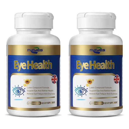 [BRSREGQ7CQFAIHIZ] Lutein 20 mg with Zeaxanthin, Bilberry Extract, Vitamin E for Men and Women, Eye Health Dietary Supplement, Relieves Eye Tiredness and Dryness, Supports Vision Clarity and Eye Health - 120 Capsules