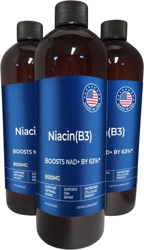 [BRSWIFQYBIGBADTU] | NIACIN(B3) - B3 Niacin Supplements | Mineral Supplements | 18 Capsule, 800 mg