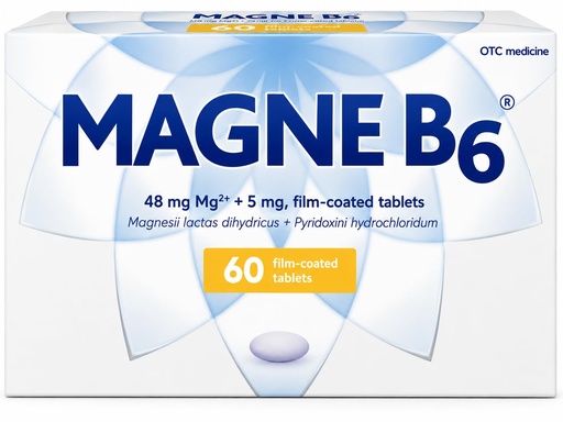 [BRSRA236DN6R4FA4] Sanofi Magne B6 Magnesium and Pyridoxine Coated Tablets, 60 Count