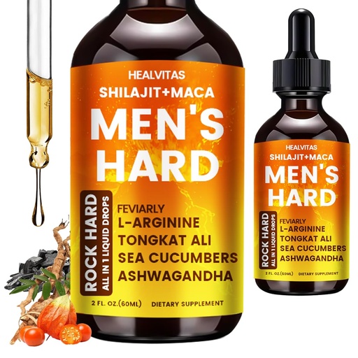 [BRSRGCA7OQHQADL7] Booster for Men,Men's Hard Liquid Drops,Men’s Daily Support,Drive,Long-Lasting,Level up Manhood，Boost Your T,Support Mood,Rock Hard,Men's Multivitamin with Shilajit,Maca,Longjack