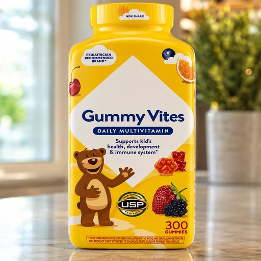 [BRSRYYY5AQNRY3D4] Lil_Critters Gummy Vites 300 Count - Value Pack Daily Kids Multivitamin | Natural Fruit Flavors, Gluten Free