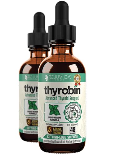 [BRSWGFILBEAW223J] Thyrobin - Advanced Thyroid Support Supplement - Liquid Delivery for Better Absorption - Iodine, Stinging Nettle, Kelp, Astragalus, Ashwagandha & More!