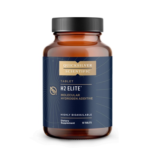 [BRSWG2QHCR7B4YLV] Quicksilver Scientific H2 Elite - Molecular Hydrogen for Energy + Metabolism Support, Water Tablets Perfect for Open Containers - Magnesium Malate Drink Additive (60 Molecular Hydrogen Tablets)