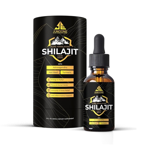 [BRSRACDYOUMGEYLD] Shilajit Liquid Drops with Ashwagandha, Turmeric & Holi Basil for Men and Women
