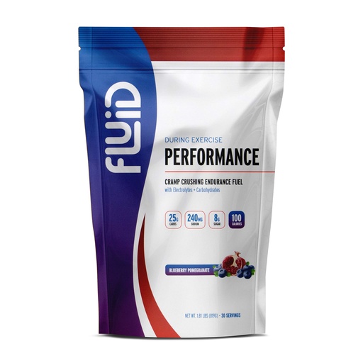 [BRSWG2QROEFQ2CTZ] Fluid Performance - Low Sugar Endurance Fuel Sports Drink Mix with Electrolytes, All Natural Ingredients, Gluten-Free for Before or During Exercise (Blueberry Pomegranate, 30Serving)