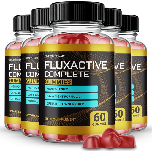 [BRSRMFQ7CVYBOHTB] (5 Pack) Fluxactive Complete Gummies Flux Active Complete Max Strength New Ingredients (300 Gummies)