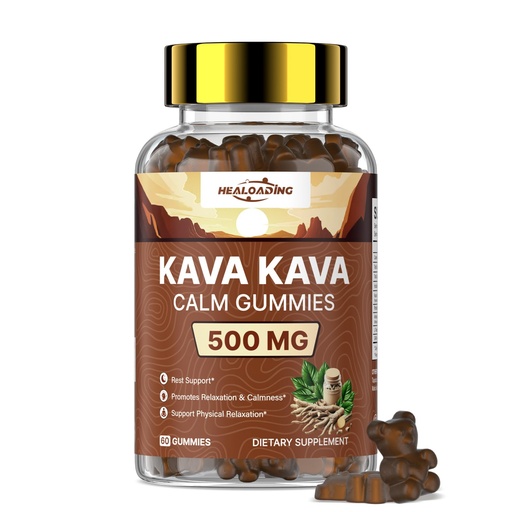 [BRSREZIZDMCR4FIY] Kava Kava Root Extract Supplement: Natural Kava Gummies with L Theanine, Ashwagandha and GABA for Cognitive & Immune Support Herbal Supplement for Adults