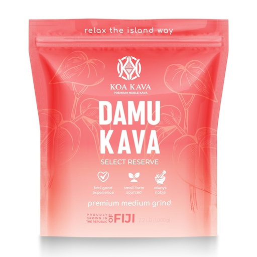 [BRSREGT4CAMBGAIV] Koa Kava Damu Kava Powder – Premium Fijian Damu Noble Root, Strong, Heady Relaxation (2.2 LB (1KG))
