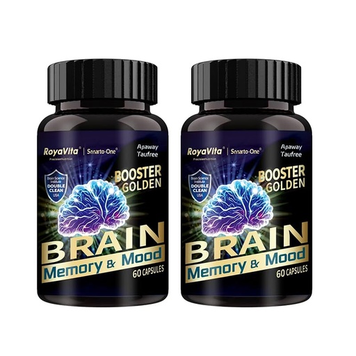 [BRSRGBDYAUOWOYIU] Smarto-One Brain Nutrition Proprietary Blend(DHMP) Nootropic Brain Supplement for Memory,Mental Alertness, Focus & ConMental Clarity,Phosphatidylserine,Vitamins B6 (120Count (Pack of 2))