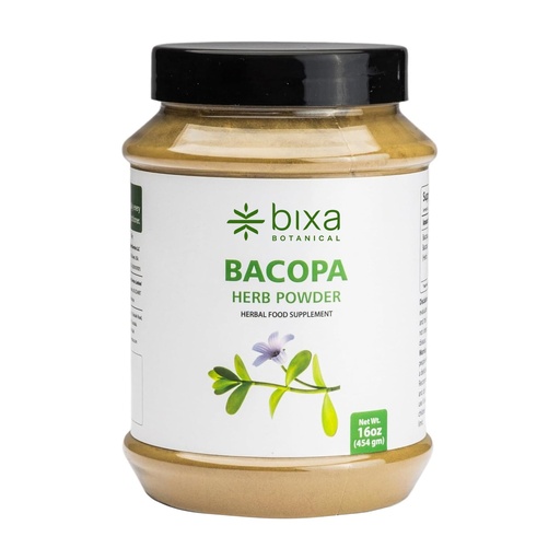 [BRSWEBIOCMIGKEIY] bixa BOTANICAL Bacopa | Brahmi | Bacopa Monnieri | Brahmi Leaves ǀ 1POUND / 16 OZ | Ayurvedic Herbal Supplement | Gluten Free, Non-GMO, Steam Treated, Vegan, 100% Pure.