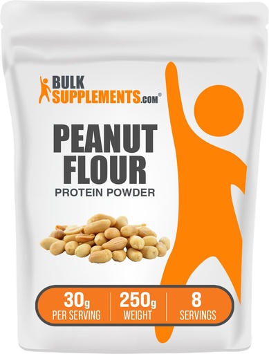 [BRSROGTYC56RYALA] BulkSupplements.com Peanut Protein Powder - Peanut Protein Flour, Gluten Free, 30g per Serving, 250g (8.8 oz) (Pack of 1)