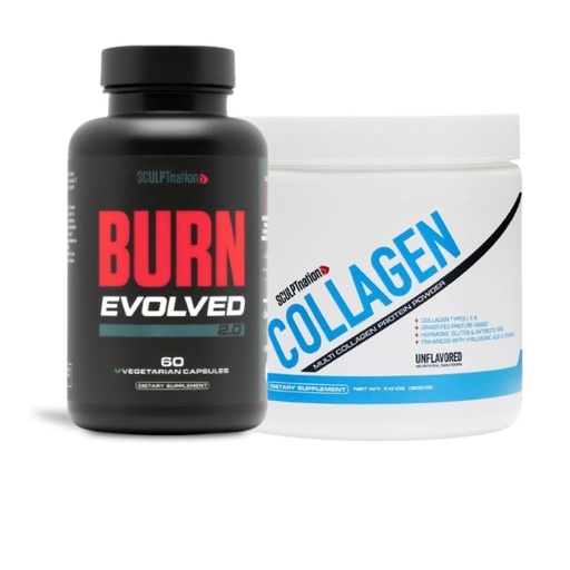 [BRSROAYEBMMRA33O] Sculpt Nation by V Shred Burn Evolved 2.0 and Collagen Peptides Powder Bundle