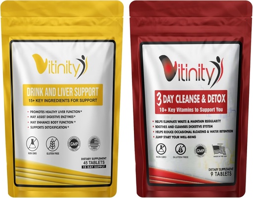 [BRSWGFIQDFYAAD32] Anti-Drink Liver Cleanse Supplements,25+Key Ingredients-Craving Support,Liver Health,Kudzu,Milk-Thistle,Holy Basil,DHM Natural Cleanse,Gradual Reduction,Replenisher 30+9 Tabs(Drink-Cleanse Combo)
