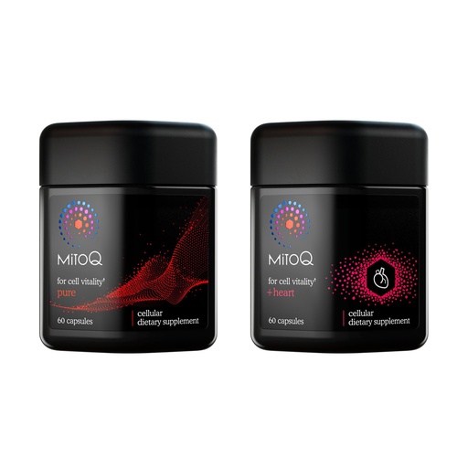 [BRSRABIHOYDQG23B] MitoQ Ultimate Antioxidant Bundle: Mitochondria-Targeted and Heart Health Antioxidant Supplements | Supports Cellular Longevity, Cardiovascular Health, Energy, and Healthy Aging (2 x 60 Capsules)