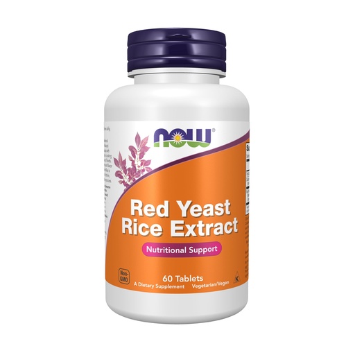 [BRSWIY32BQPGOG3K] NOW Foods Red Yeast Rice Extract 1200mg, 60 Tablets