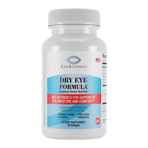 [BRSWIZT6BN7AYDDO] EyeScience Dry Eye Formula – 900mg Omega-3 Dry Eye Supplement, Eye Vitamins for Dry Eyes, Supports Eye Hydration, Tear Function & Daily Eye Comfort, EPA DHA Softgels for Adults