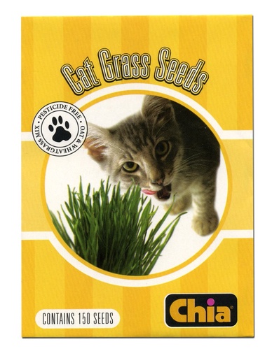 [BRSWIFQMO4BW2HTM] Chia Cat Grass Seeds Refill, 150 Count (Pack of 6)