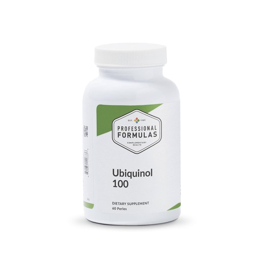 [BRSRAEARBAFGOFIY] Professional Formulas Ubiquinol 100 - Kaneka Ubiquinol, Active antioxidant Form of coenzyme Q10 to Support maintaining Healthy Immune and Circulatory Systems - Gluten Free, 60 Perles, Orange