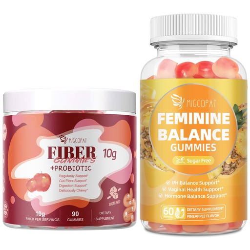 [BRSREZAQA4NROHLF] Migcopat Fiber Gummies + Feminine Balance Gummies