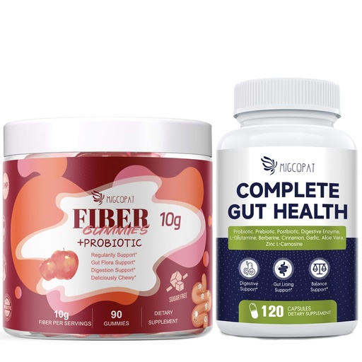 [BRSREYLROACBMF3U] Migcopat Fiber Gummies + Probiotics For Digestive Health