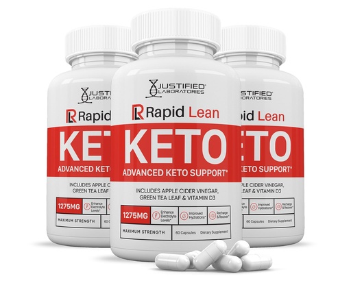 [BRSRAZT4C4IAM23B] (3 Pack) Rapid Lean Keto ACV Pills 1275MG Keto Support Blend Capsule Alternative to Keto ACV Gummies Formulated with Apple Cider Vinegar Extra Virgin Olive Oil Powder Green Tea Leaf 180 Capsules