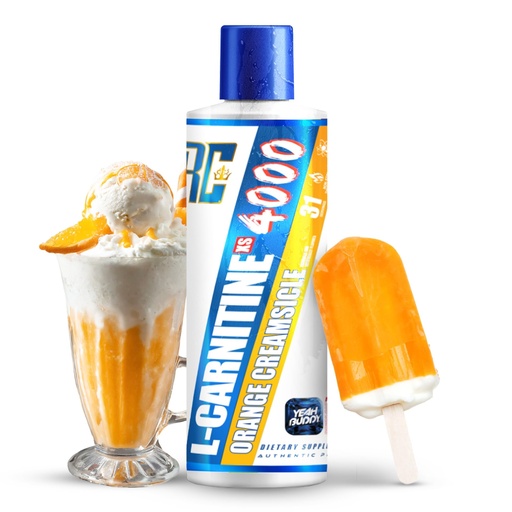 [BRSRAHAZCQMROADA] Ronnie Coleman Signature Series L Carnitine XS 4000 Liquid, Stimulant Free, Sugar Free, Zero Carbs, Lean Muscle Strength Support for Men & Women, 16 Oz (16 oz, Orange Creamsicle (4000))