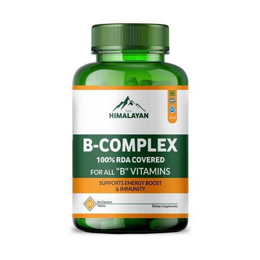 [BRSRAGAZBENAMAL7] Plant Based Vitamin B Complex Supplement | Methylated Vitamin B12 1000 mcg with B1, B2, B3, B5, B6 | B12 Sublingual & Organic B Vitamins for Energy, Nervous System, Digestion & Immunity – 60 Tablets