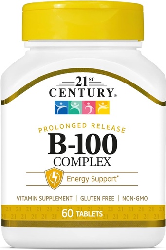 [BRSWKFD5OQAWKCI5] 21st Century Vitamin B-100 Complex 60 Count (2 Pack)