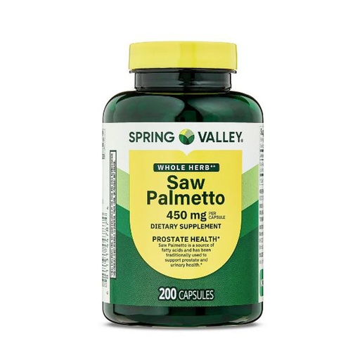 [BRSRGH33DIJRGYDG] H4U Whole Herb Saw Palmetto 450 mg Capsules, Herbal Supplement for Men’s Health & Urinary Wellness Support, 200 Capsules