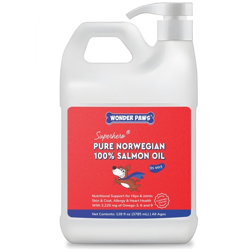 [BRSREZAFDEJWMCA6] Premium Salmon Oil for Dogs– Pure Norwegian Salmon Oil High in Omega 3 EPA & DHA -Powerful Fish Oil for Dogs Skin & Coat, Hip & Joints, Allergies & Itchy Skin – Omega 3 Fish Oil for Dogs-128oz Liquid