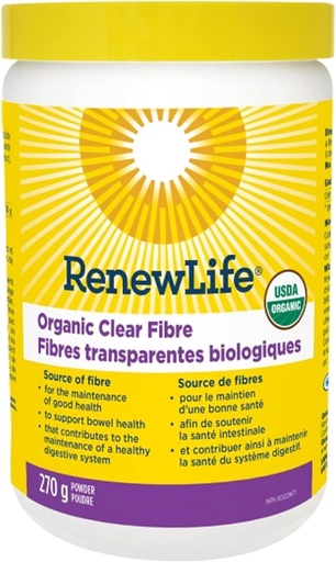 [BRSWIY35CYOAKAI3] Renew Life Organic Clear Fiber, 9.5-ounce