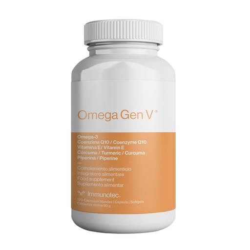 [BRSWGFIHOAFQMDLU] Omega Gen V® 5-in-1 Formula – Omega-3 Fish Oil (1,800mg) w/EPA & DHA + CoQ10, Turmeric, Piperine & Vitamin E | Fast Absorbing + Promotes Heart, Brain, Eye & Immune Health | 120 Soft Gels