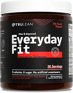 [BRSW2AI7CAMAIYDV] TRULEAN Everyday Fit Water Enhancer Sugar Free Electrolyte Powder Drink BCAA Blend Keto Amino Acid Supplement Delicious Fruit Punch 30 Servings (Pack of 1)