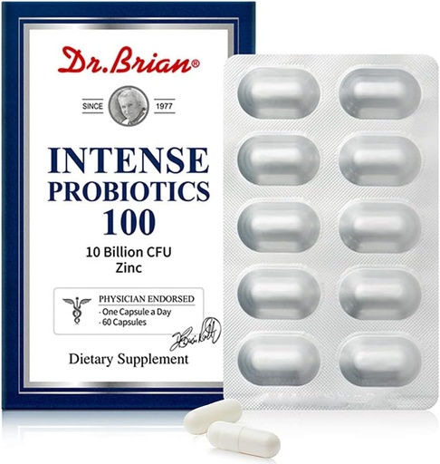 [BRSWYHT6OIMAKC34] Dr. Brian Probiotiká 10 miliárd kfu Probiotiká pre ženy Muži Dospelí Zápcha Relief Tráviace Intestinálne zdravie Imunitný systém