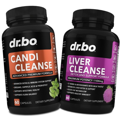 [BRSRMAYFAVYQGCTA] Candi Liver Cleanse Support Supplement - Balance Control Probiotic Complex Cleanser for Women & Men - Oral Herbal Oregano & Caprylic Acid Capsules, Gallbladder Care Capsules & Milk Thistle Dandelion