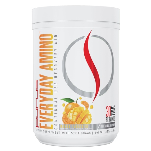 [BRSWECQQPJ5ROYI6] Purus Labs Everyday Amino BCAA Powder | Amino Acids for Muscle Hydration & Recovery | Sugar Free & Gluten Free | 30 Servings (Fresh Mango Tangerine)