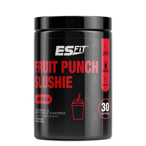 [BRSRMYDQBUARGDLL] Amino Powder - Pre and Post Workout with Electrolytes - BCAA 2:1:1 Ratio, Amino Acids, Superior Taste, Tested and Certified, Fruit Punch Slushie, 30 Servings