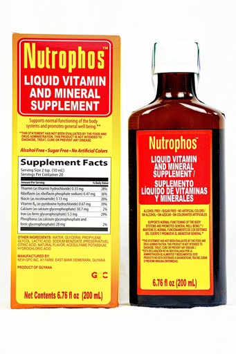 [BRSWIB3ROMAQIE34] Nutrophos Liquid Dietary Supplement 200ml By GPC