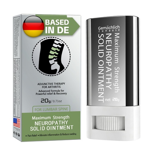 [BRSRGGIEDN5W2CT3] NDC Listed Lower Back Pain Relief Arnica Gel Stick cGMP Grade Care with Camphor and Hypericum Perforatum Oil for Lumbar Stiffness Neuropathy and Bruises 0.71oz