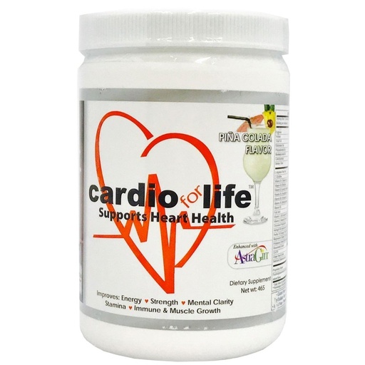[BRSWECQBCR4A4ETJ] Cardio for Life L-Arginine Powder 16oz - Pina Colada - Natural Nitric Oxide Supplement for Cardiovascular Health - Increase Energy