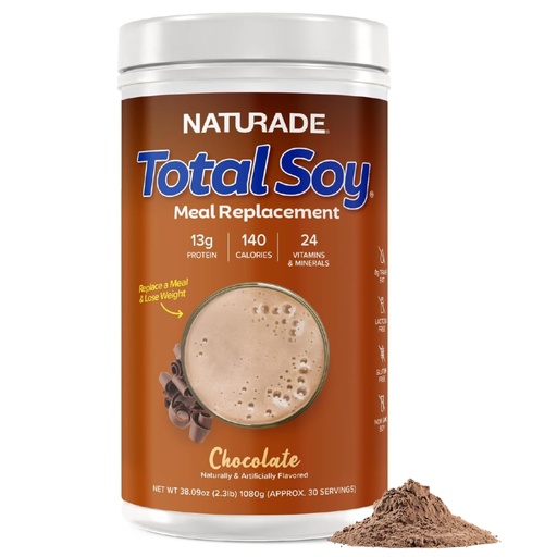 [BRSWIYQLORYGYF3A] Total Soy Plant-Based Meal Replacement Powder | 13g Complete Soy Protein, Low Carb, Low Sugar | Supports Hormonal Balance, Healthy Blood Sugar & Weight Management | Chocolate, Vegan