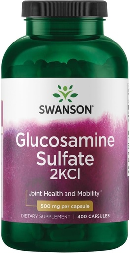 [BRSWIYT7PMBQYEQZ] Swanson Glucosamine Sulfate 2Kcl 500 Milligrams 400 Capsules