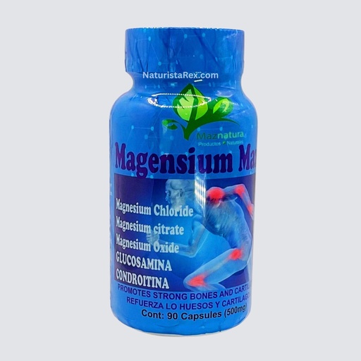 [BRSREYI5CIMA2CTU] Maznatura Glucosamine Chondroitin MSM Magnesium Chloride 90 Caps 500 mg
